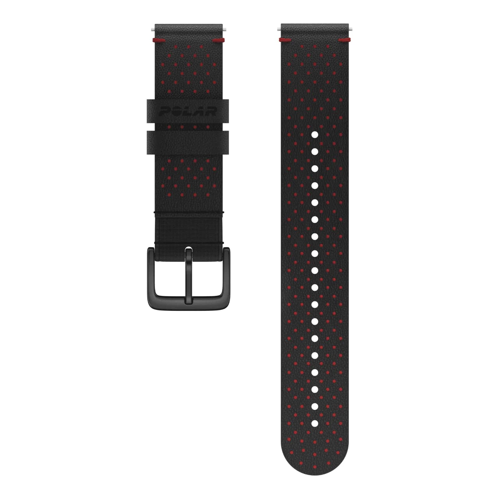 Polar WB 22mm Leather — Qara / Qırmızı — şəkil 1
